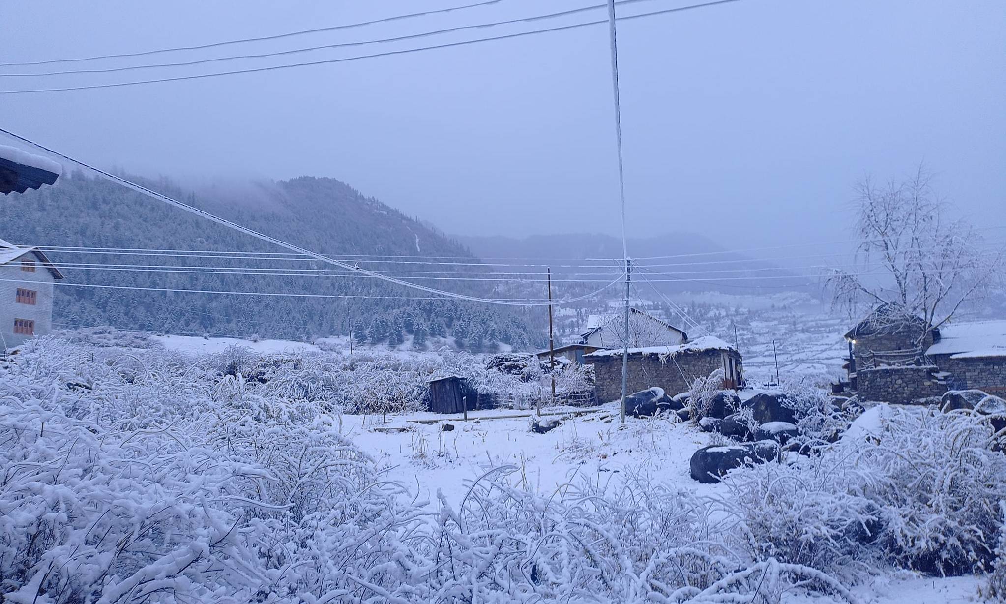 वर्षा र हिमपातले कतै हर्ष, कतै कष्ट